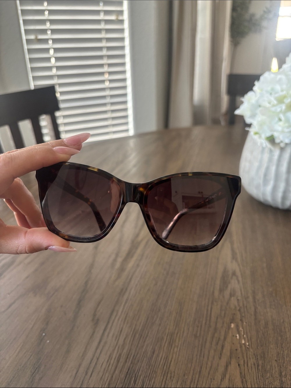 Quay Australia “AFTER PARTY” Tortoiseshell Cat-Eye Sunglasses with Brown Lenses